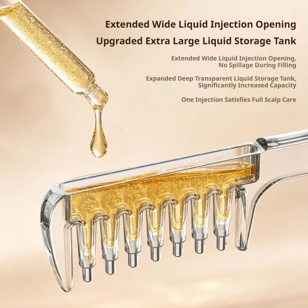 Hair Serum Applicator Comb for Hair Growth Scalp Massage Liquid Dispenser for Essential Oil, Anti Hair Loss Root Treatment Brush
