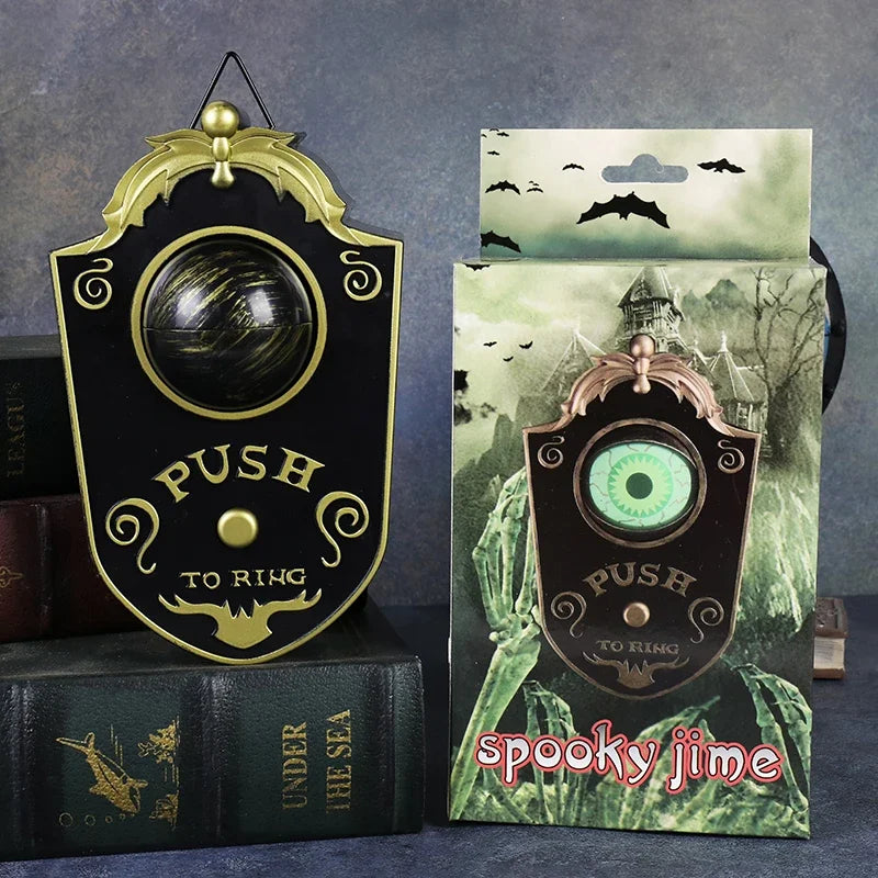 Halloween Glowing One-eyed Doorbell Horror Props Ghost's Day Home Hanging Electric Luminous Sounding Eyeball Doorbell