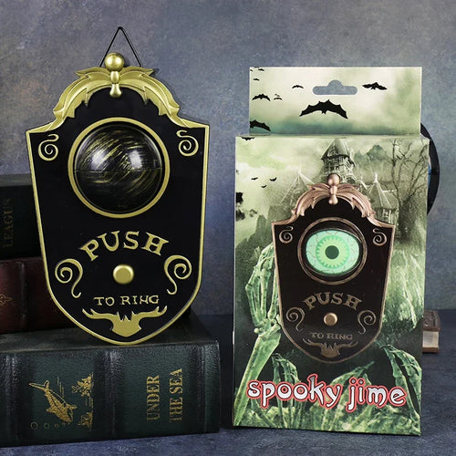 Halloween Glowing One-eyed Doorbell Horror Props Ghost's Day Home Hanging Electric Luminous Sounding Eyeball Doorbell
